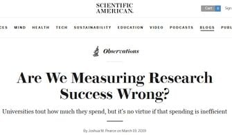 Are We Measuring Research Success Wrong?
