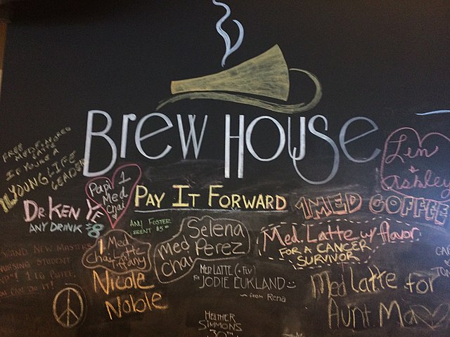 File:Pay it Forward Wall, Brew House (24084624796).jpg