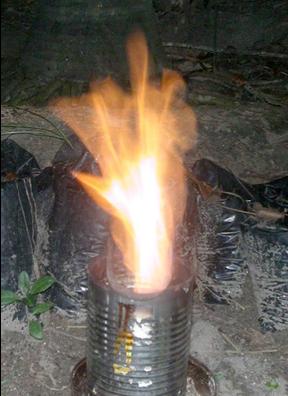 File:Biodigester flame in dim light.JPG
