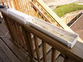 Fig.14-Gutter has been cut and ends placed on. Ready to mount.