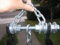 Figure 2: Bolt for hooking the trailer to the rear bike rack