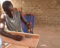 A Wood Mold being constructed in Mali.