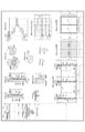 Plano de planta de baños y escaleras, dibujos de secciones estructurales (en español)