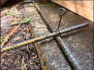 rebar with the connecting tie