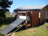 HBCSL solar shower A solar shower for the Humboldt Bay Center for Sustainable Living