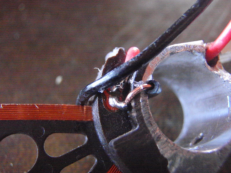 File:Soldering of HDD coil to wire.JPG