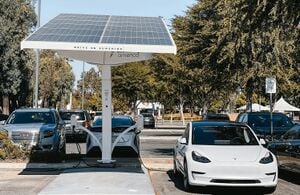 Machine Learning Model of Electric Vehicle Charging for National-Level Solar Photovoltaic Planning