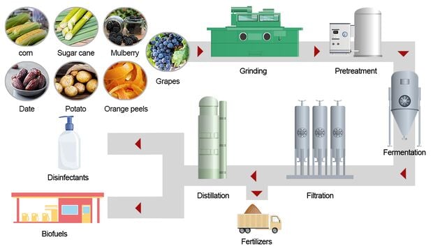 Bioethanol Production from Agricultural Wastes in Iran